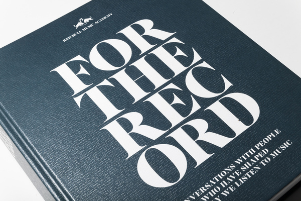 Special Cover with 5.6pt embossing of all 4.600 participants of the Red Bull Music Academy