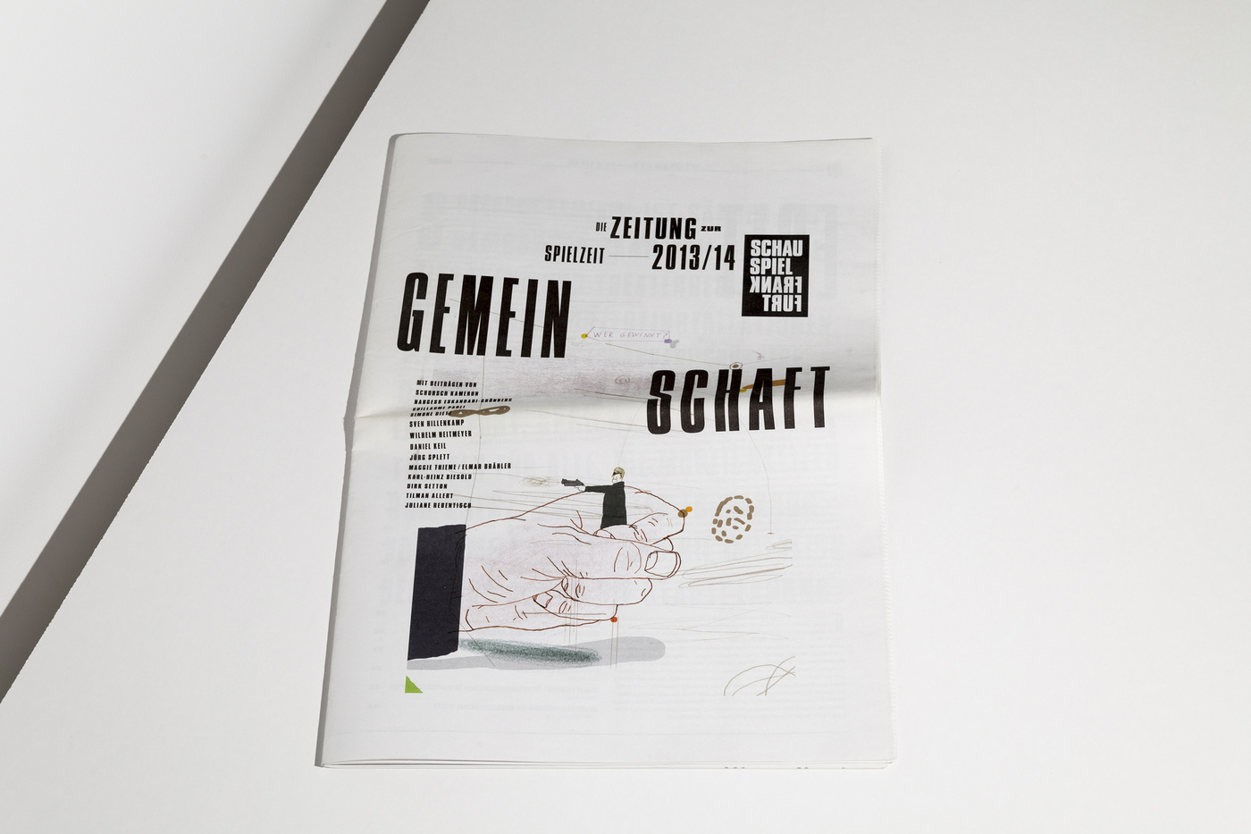The Gemeinschaft paper for the Season 2013/2014- Illustrations by Paul Davis