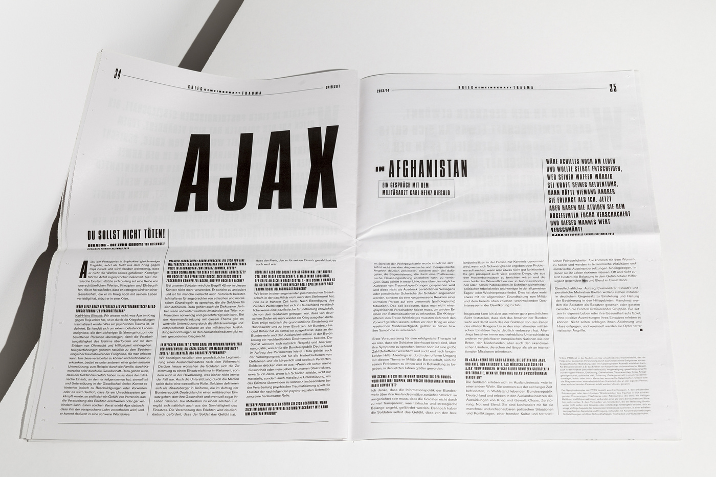 The Gemeinschaft paper for the Season 2013/2014- Illustrations by Paul Davis