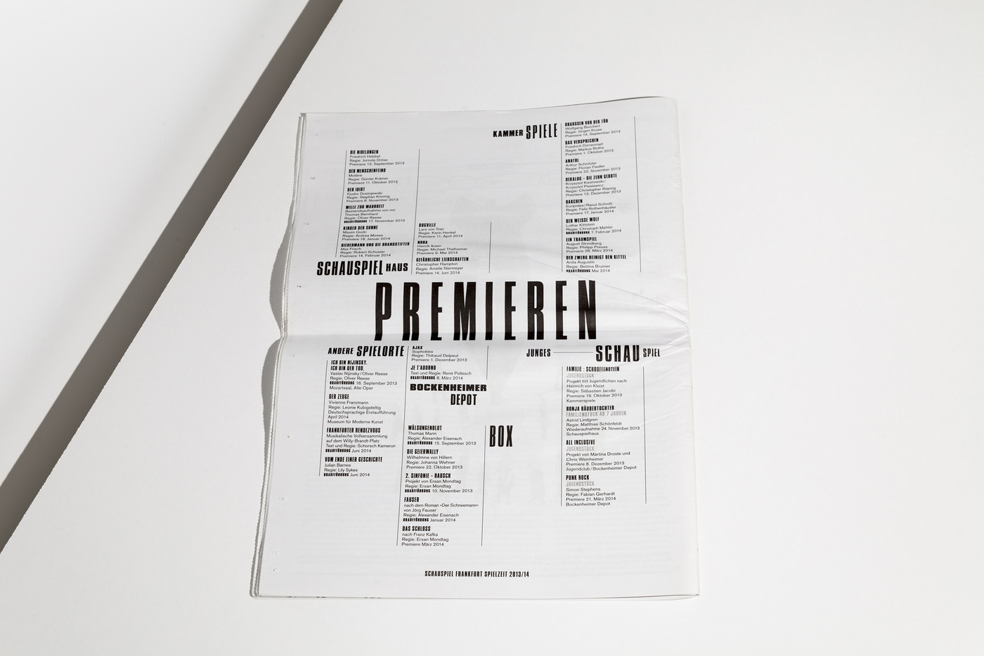 The Gemeinschaft paper for the Season 2013/2014- Illustrations by Paul Davis