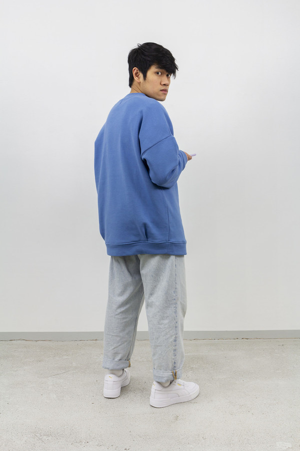SWEATSHIRT blue - 100% Cotton – Made/Produced in Berlin